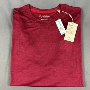 Tommy Bahama Shirt Tee Crew Oasis Fade 3XLB Chocolate Spice Polyester